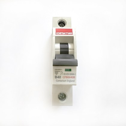 Contactum CPB0640B B40 40A 40 Amp MCB Circuit Breaker Type B